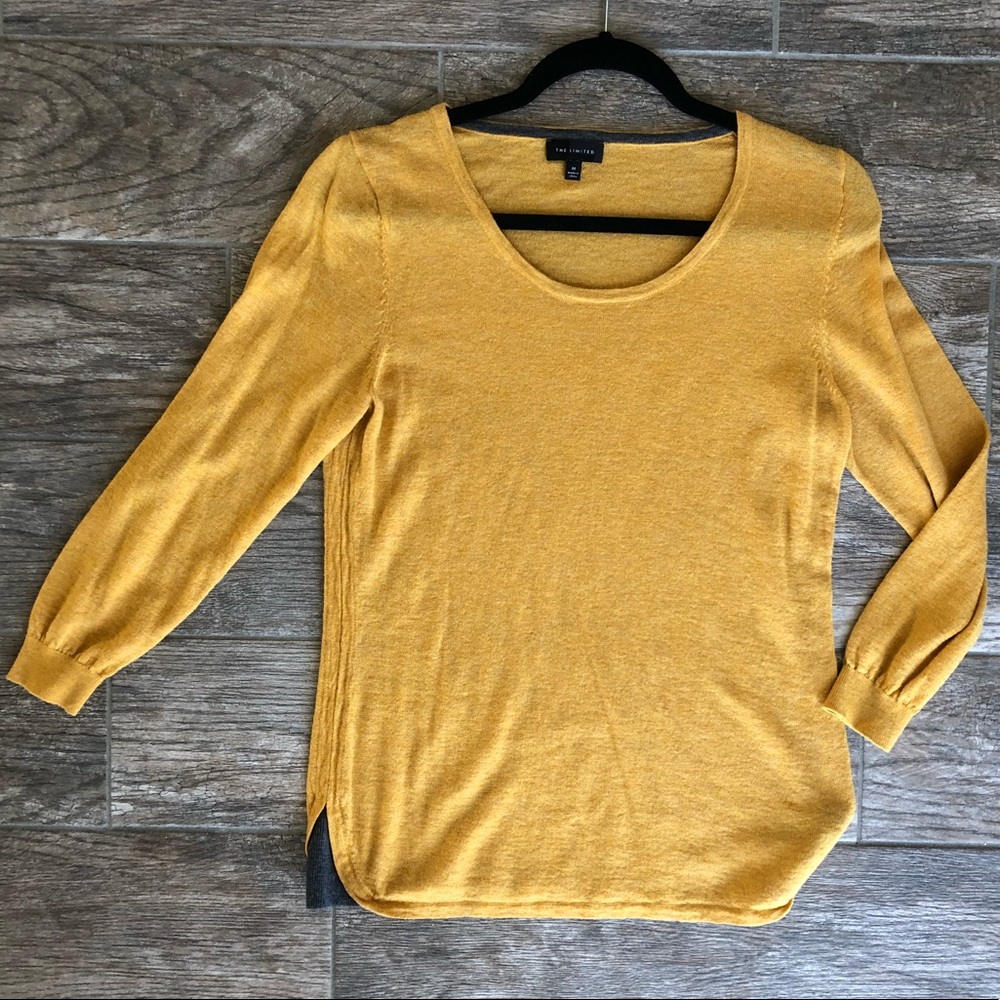 The Limited mustard sweater
